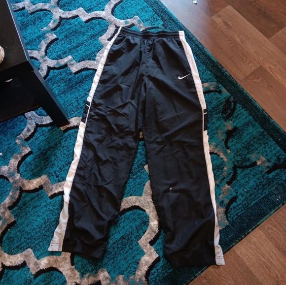 Vintage Nike Straight Wide Leg Loose Fit Joggers Sweatpants Tracksuit Bototms - Picture 1 of 3